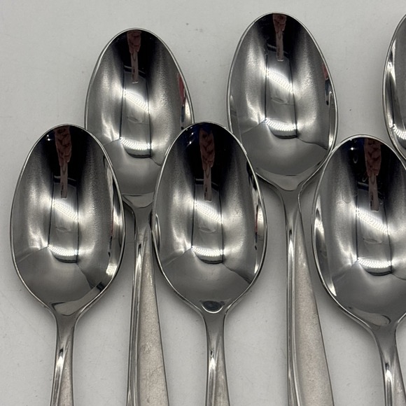 8- Oneida Stainless Camlynn Cleo Frosted Handle Teaspoon Flatware - Picture 5 of 10